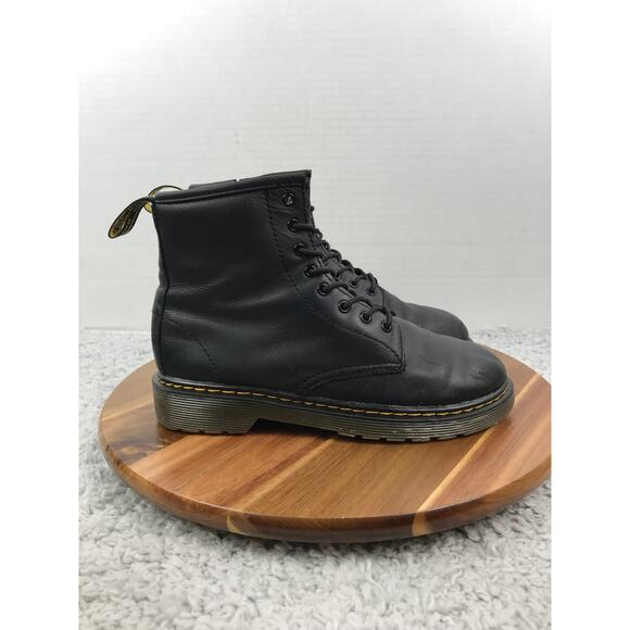 Dr. Martens 1460 J Black Leather Lace Up Casual Lifestyle Daily Boots Womens 5 - Picture 5 of 15